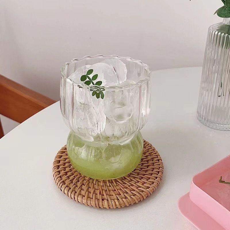 Hjemmemøbler Ins Style Kaffekopp Lubne glasskopp Høytemperaturbestandig Vannkopp Frokost Melkekopp Lattekopp Nisje Ice Beauty_voghion.com