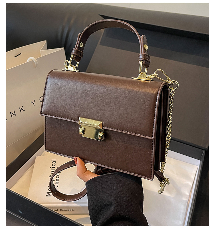 2023 Autumn/winter Square Lock Mini Parent-child Crossbody Cross Dressing Lipstick Mobile Phone Small Square Women's Bag_voghion.com