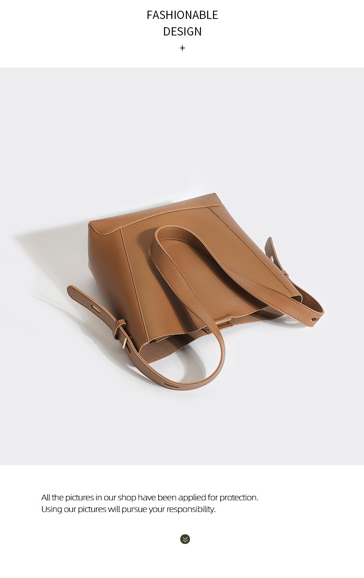 Fashion Bucket Bag Women's Large Capacity Shoulder Underarm Bag Crossbody Bag Commuter Tote Bag_voghion.com