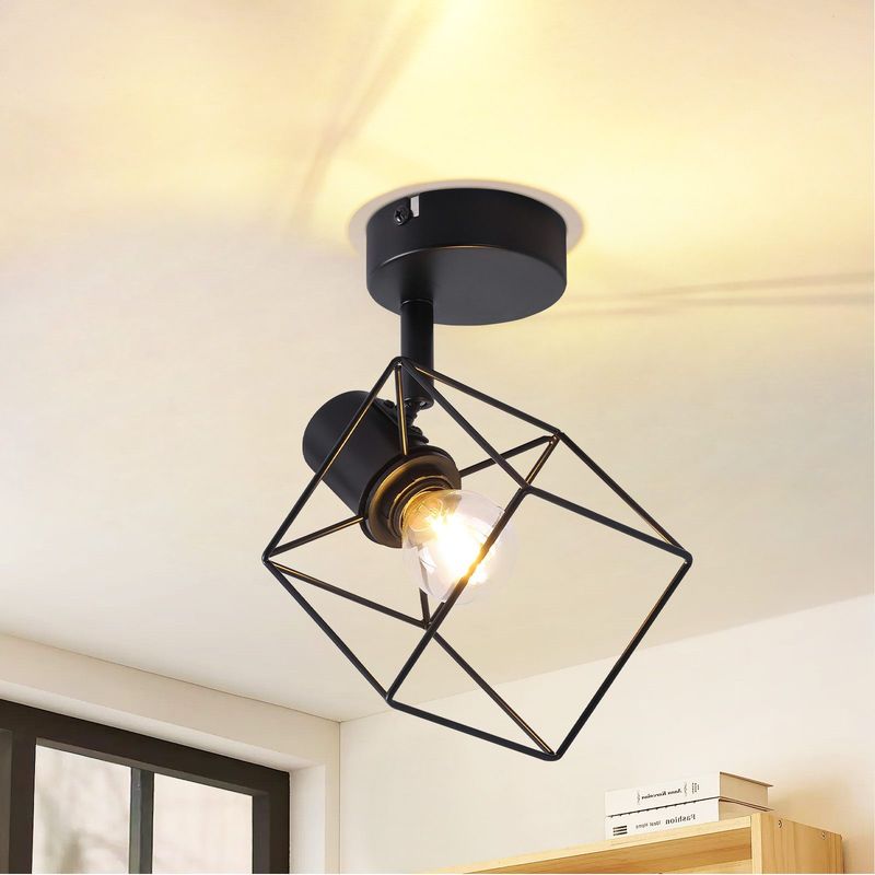 Glitzerlife Deckenstrahler Weiß Deckenlampe E14 - Deckenspots Deckenleuchte 350° Schwenkbar Moderne Spotleuchten Schlafzimmerlampe Für Wohnzimmer Flur Büro_voghion.com