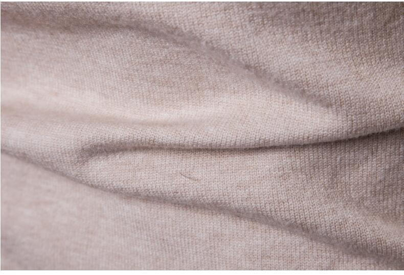Pull coupe slim pour hommes, revers en laine, base épaisse_voghion.com
