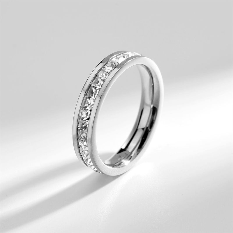 Titanium steel ring instantly emits a sky full of stars, fashionable couple matching ring without fading, women's men's light luxury ring_voghion.com