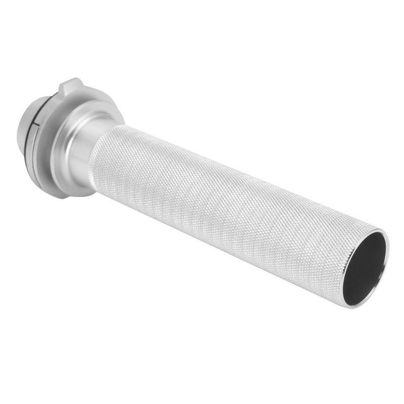 CNC Aluminum Motorcycle Throttle Grip - Universal Fit For Most Bikes, Lightweight & Durable (14.3x4.3x4.3mm), Black/Silver/Gold_voghion.com