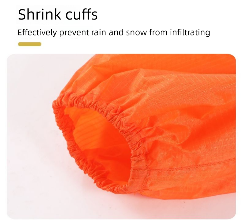 Płaszcz przeciwdeszczowy na wędrówki, podróżny, z grubej tafty poliestrowej, wielofunkcyjny, 3 w 1, ultralekki, trekkingowy_voghion.com