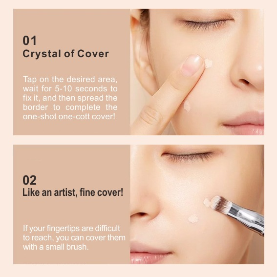 Concealer Waterproof Liquid 3 Colors Matte Full Coverage Acne Scars Dark Circles Foundation Whitening Lasting Makeu_voghion.com