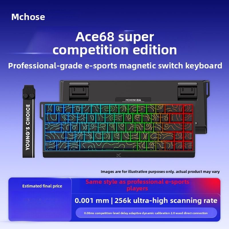 MCHOSE Ace 68/60 Manyetik Eksenli Mekanik Klavye Profesyonel Oyun E-spor Masaüstü Bilgisayar Özelleştirme_voghion.com