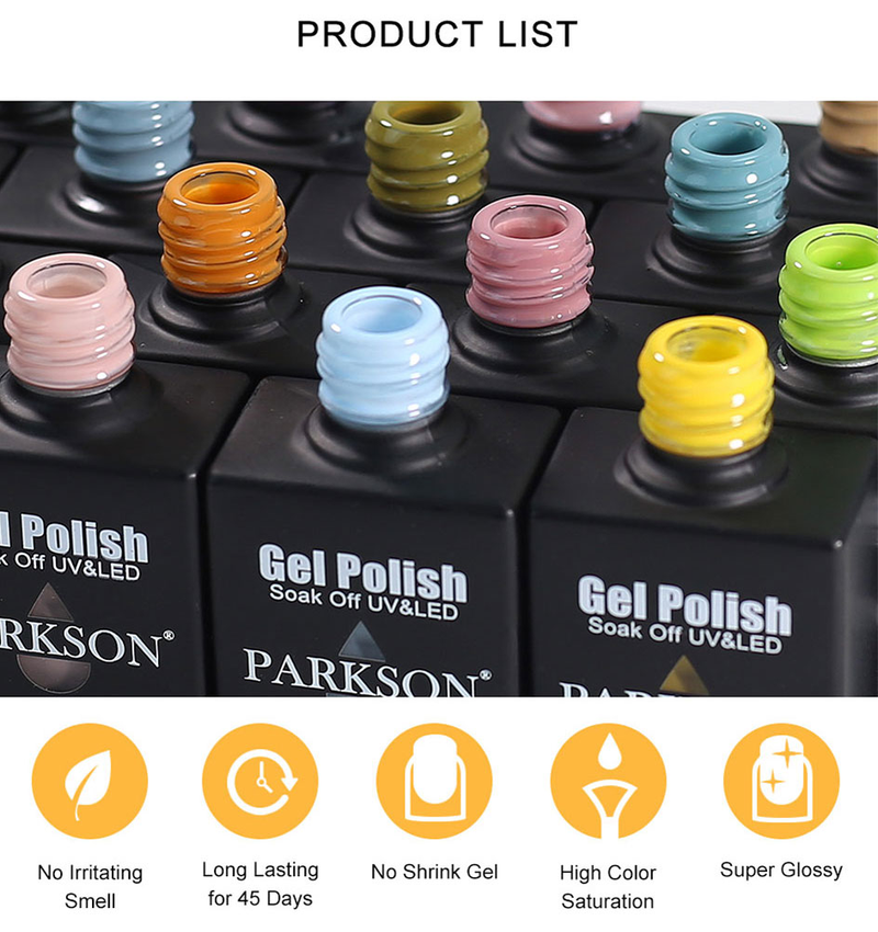 Parkson 12 ml bruin blauwe kleur gel nagellak semi-permanente UV LED herfst winter serie nagel gel matte gel nodig basis toplaag_voghion.com