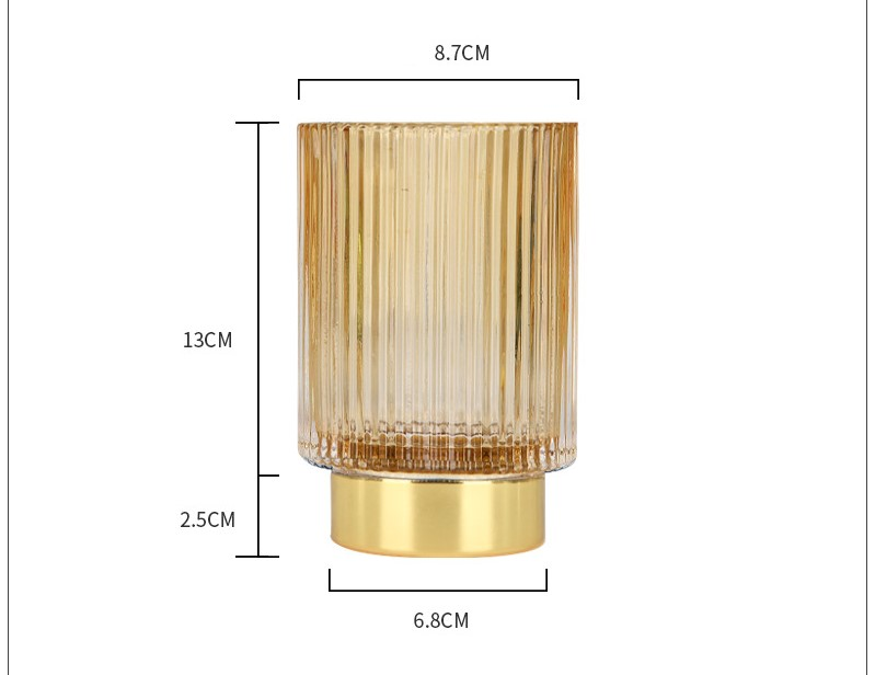 Nordic Licht Luxus Verdickte Glas Make-Up Pinsel Eimer Desktop Büro Stift Halter Westliche Küche Stäbchen Lagerung Box Lagerung Kann Tasse_voghion.com