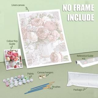 RUOPOTY 40x50cm Paint By Numbers Kits Canvas Painting Mandala Flower Owl Number Paiting Wall Art _voghion.com