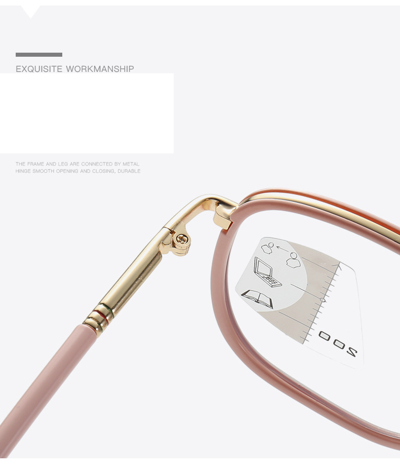 Unisex Multi-fokus lesebrille weibliche mode zeigen junge elegante große rahmen HD anti-blau lesebrille_voghion.com