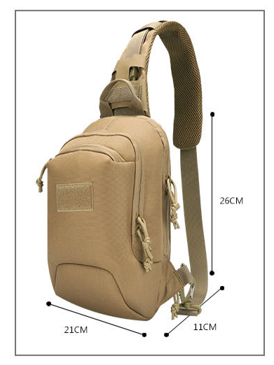 Sac de poitrine tactique multifonctionnel pour pistolet dissimulé, sac fourre-tout à bandoulière simple_voghion.com