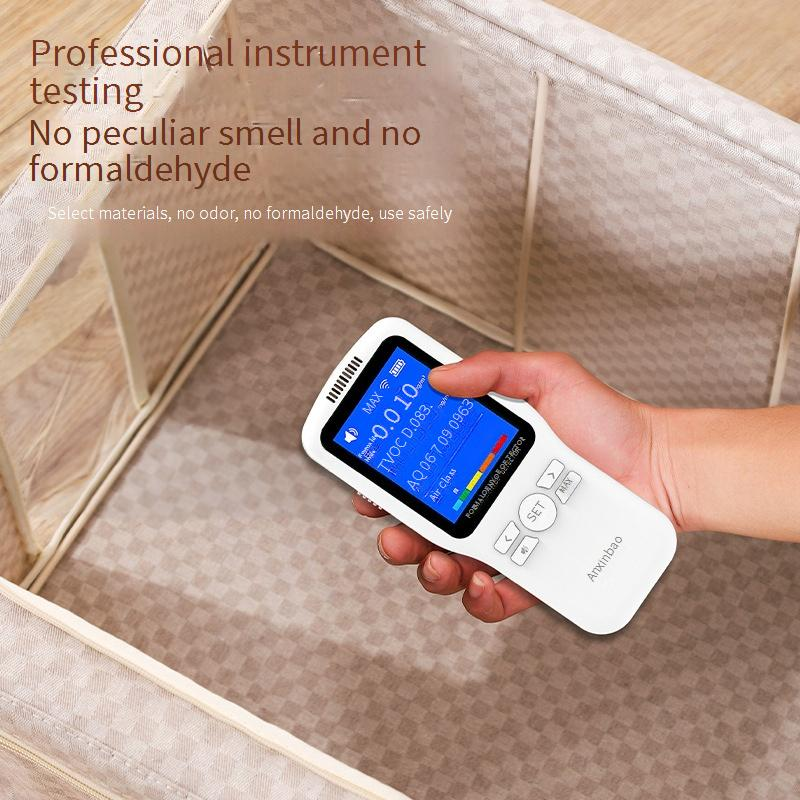 Plaid Fabric Storage Box Foldable Household Large Capacity Cotton And Linen Quilt Storage Clothing 5.0 Steel Frame Storage Box_voghion.com