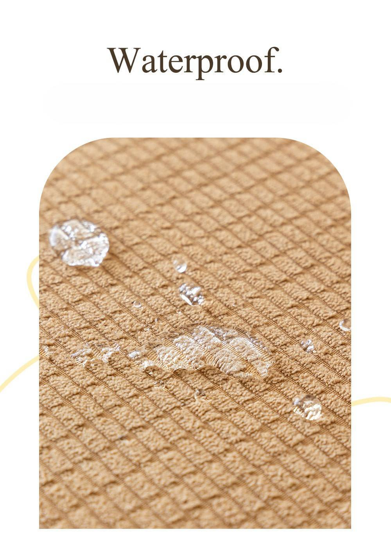 Waterproof Corn Grain Sofa Cushion 2025 New Four Seasons Universal Anti Slip Anti Cat Scratching Cushion Solid Color Sofa Cover_voghion.com