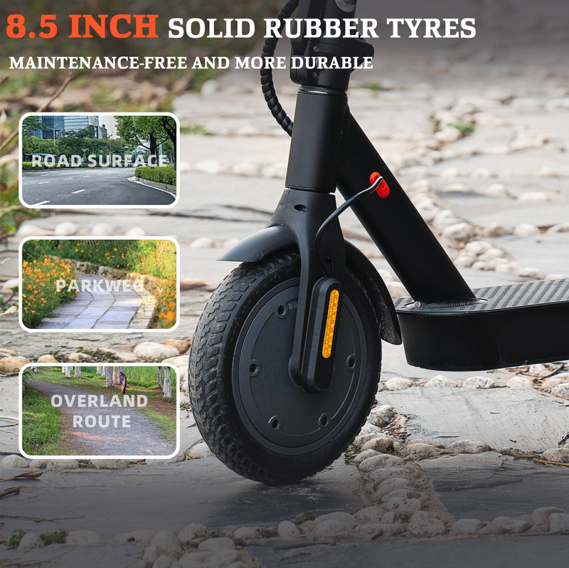Vankel 36V 350W Adult E-Scooter – 8.5" Wheels, 7.5Ah Battery, 30 km Range, Foldable, Dual Brakes, LED Display&ABE Certified, Max Speed 20 km/h_voghion.com