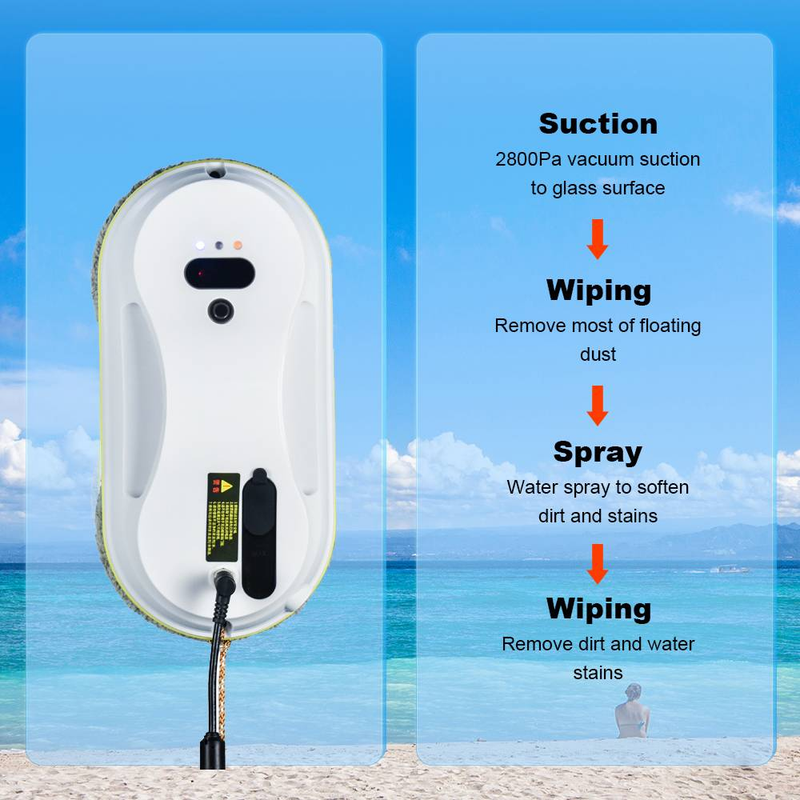 Intelligent Window Cleaning Robot, Full-automatic Spray,full-automatic Household Double-sided Window Cleaning Special Electric Glass Cleaning Artifact_voghion.com