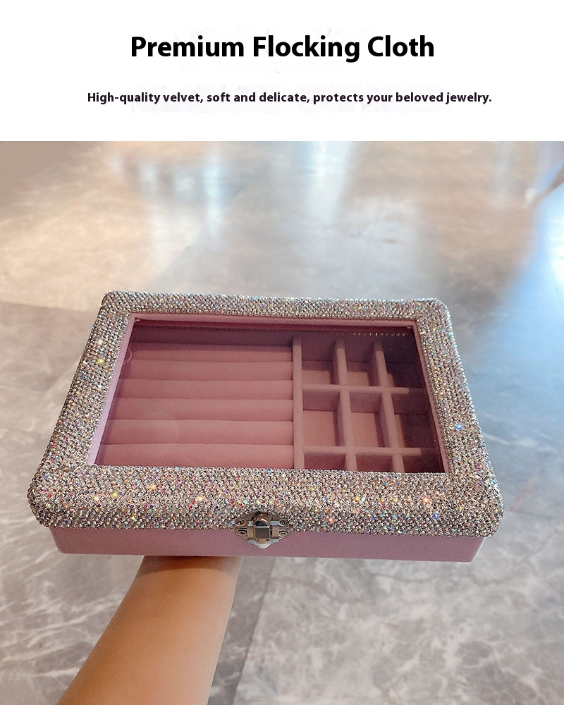 Organizador de joyas de lujo: elegante estuche de papel para anillos, collares y pendientes (resistente al polvo y con estilo)_voghion.com