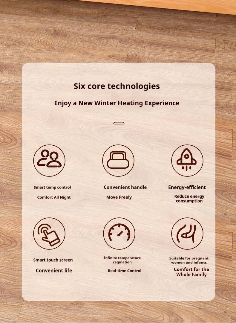 Hydronic Heating Blanket – Smart LCD Display With High/Low Temp Control, Dust Mite Removal & Freeze Protection (Touch Panel & Silent Knob Options)_voghion.com