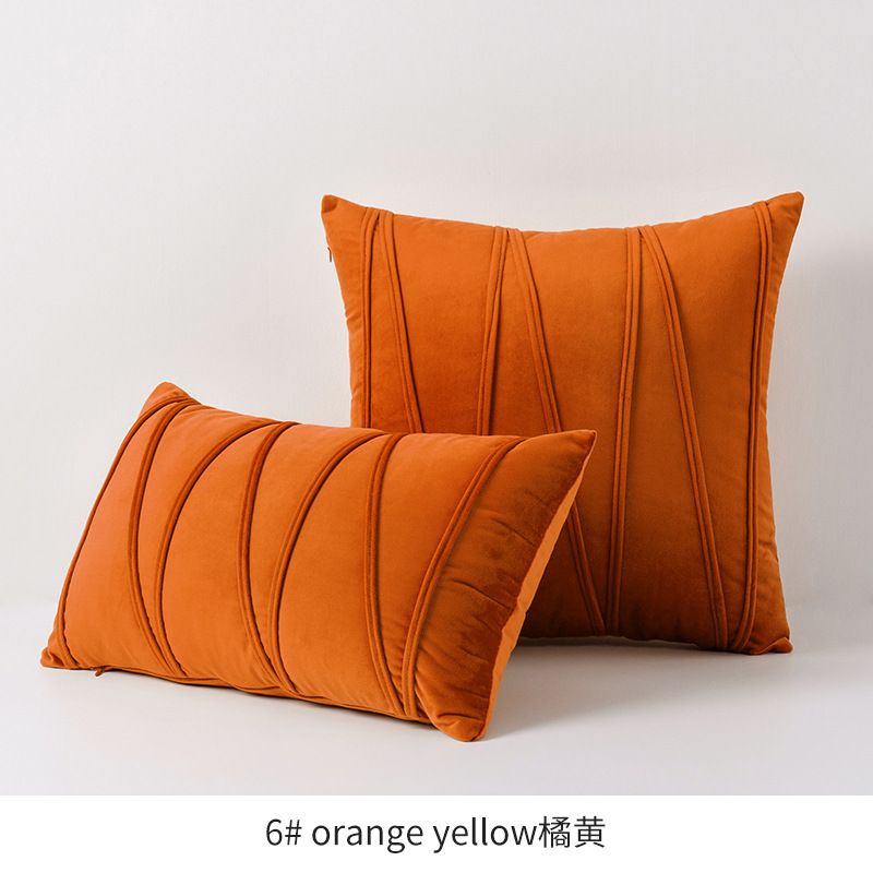 Samt-Kissenbezug mit Einsatz - Nordisches minimalistisches Einfarbiges Kissen für Sofa, Büro, Wohndekor_voghion.com