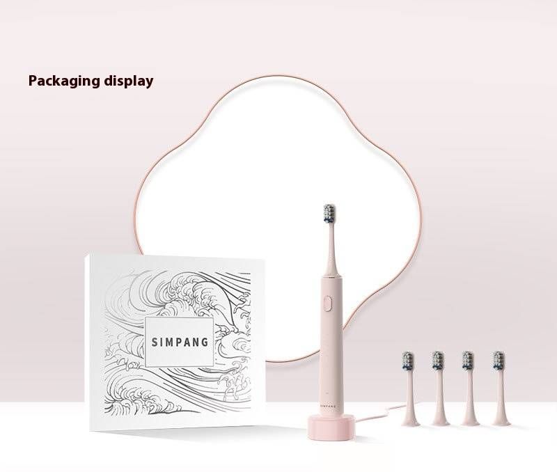 Intelligente elektrische Zahnbürste – 5 Modi, ultraweiche Borsten, über USB-C wiederaufladbar, Akku mit über 50 Tagen Laufzeit, IPX7 wasserdicht (Schwarz/Weiß/Pink/Marineblau)_voghion.com