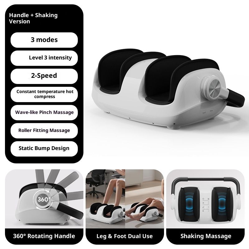 Professional Foot & Leg Massager With Heat Therapy, Vibration & Air Compression - Full Coverage Relaxation For Home Use_voghion.com