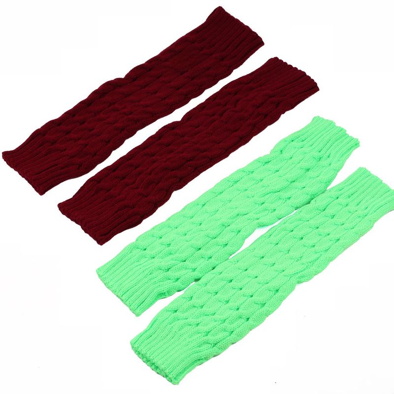 Grobe Wollsocken, Beinwärmer, gestapelte Socken im koreanischen Stil, gestrickte Beinabdeckungen für Herbst und Winter, grenzüberschreitende, achtstellige, gedrehte Beinschutzstiefel_voghion.com