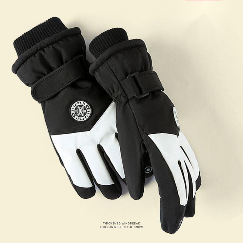 Skijacke für Herren und Damen im Winter, mit Fleece-Wärme verdickt, Touchscreen zum Schutz vor Wind und Kälte, Radfahren im Freien_voghion.com