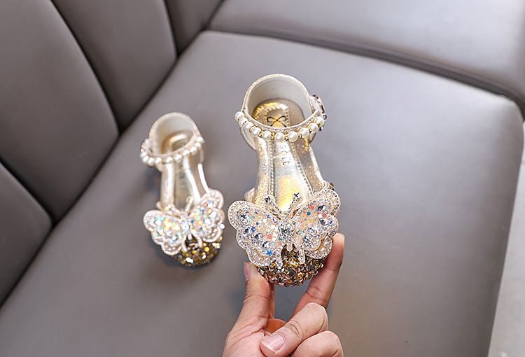 Nuove scarpe da ballo per bambine, principessa, con diamanti, singole, da donna_voghion.com