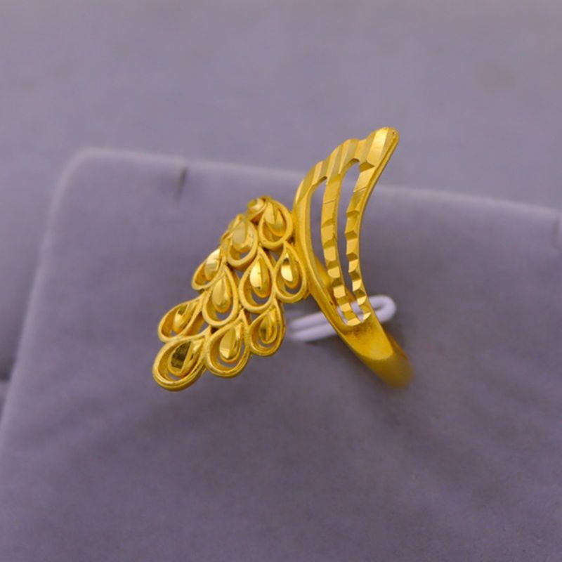 Authentischer authentischer vietnamesischer Sandgoldring für Männer und Frauen, lebendiger und trendiger Herrenring, simulierte antike Methode,_voghion.com