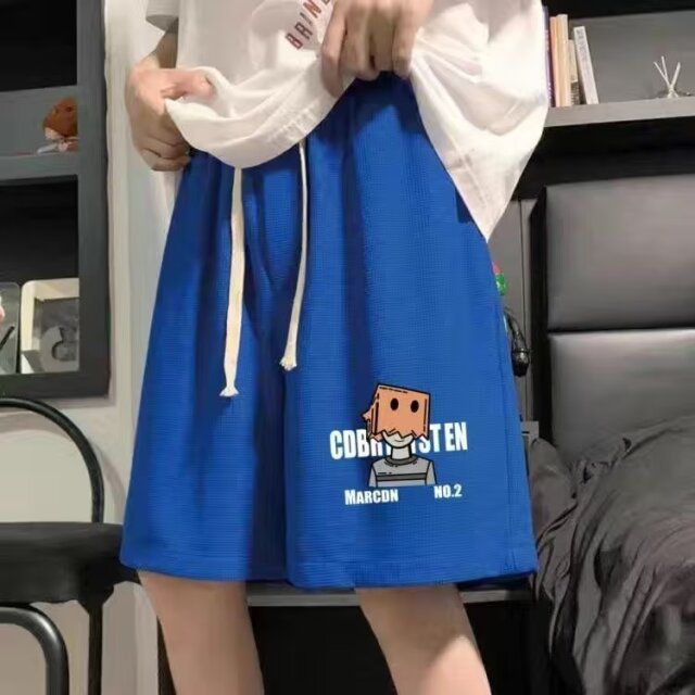 2024 Zomer Sport Shorts, Heren Veelzijdige Casual Koppels Losse Kwart Micro Elastische Strandbroek, Trendy_voghion.com