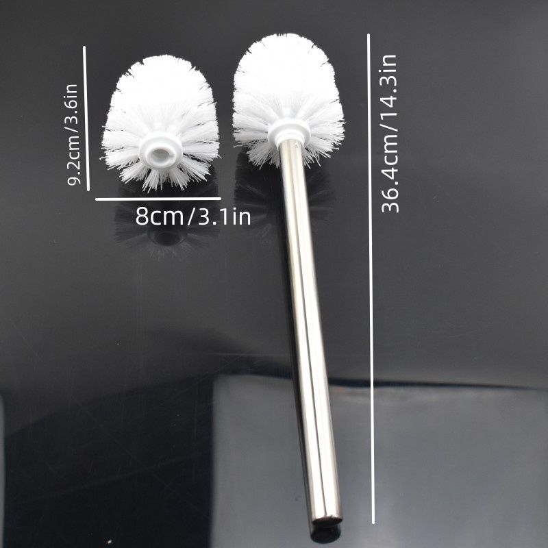 Premium Toilet Brush With Sturdy Handle And Durable Bristles For Bathroom Toilet Short Urinal Urinal Cleaning, White,_voghion.com