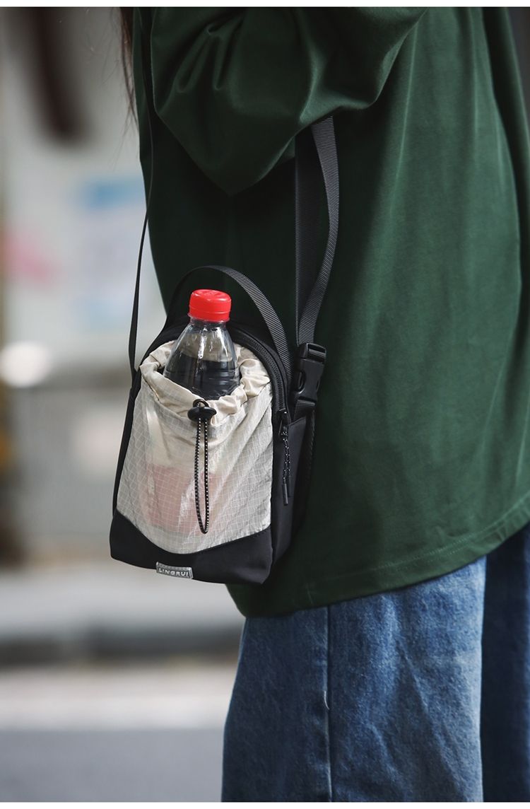 Bolso bandolera con cordón para hombre, estilo moderno, para deportes al aire libre, senderismo, estilo pequeño_voghion.com