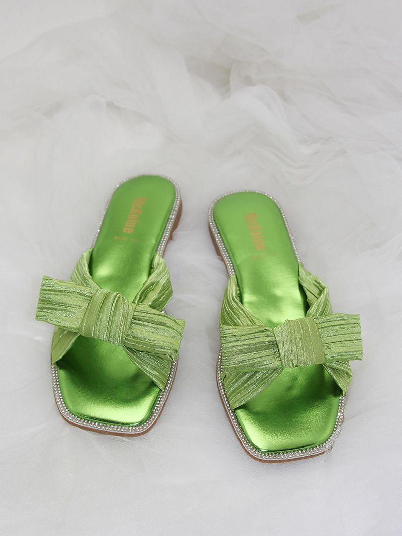 Sandales plates de plage à bordure diamantée, nouvelle tendance_voghion.com