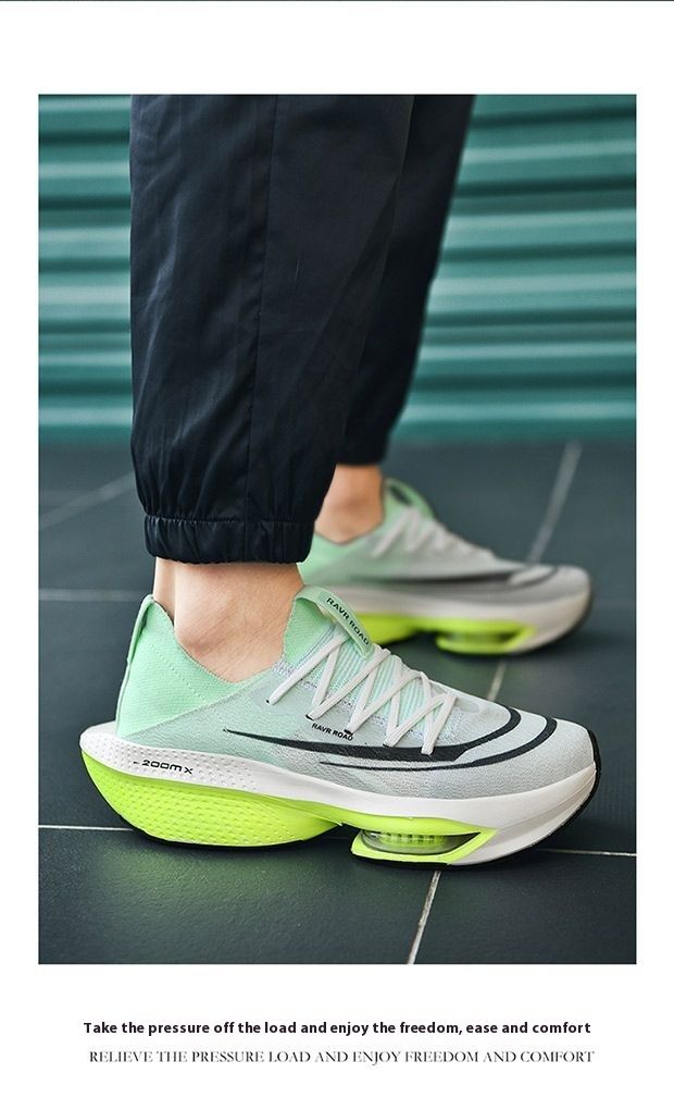 Scarpe da ginnastica alla moda da donna/uomo, basse, con lacci, traspiranti, antiscivolo, resistenti all'usura, con piastra in carbonio, ammortizzanti e ammortizzanti, scarpe da corsa_voghion.com