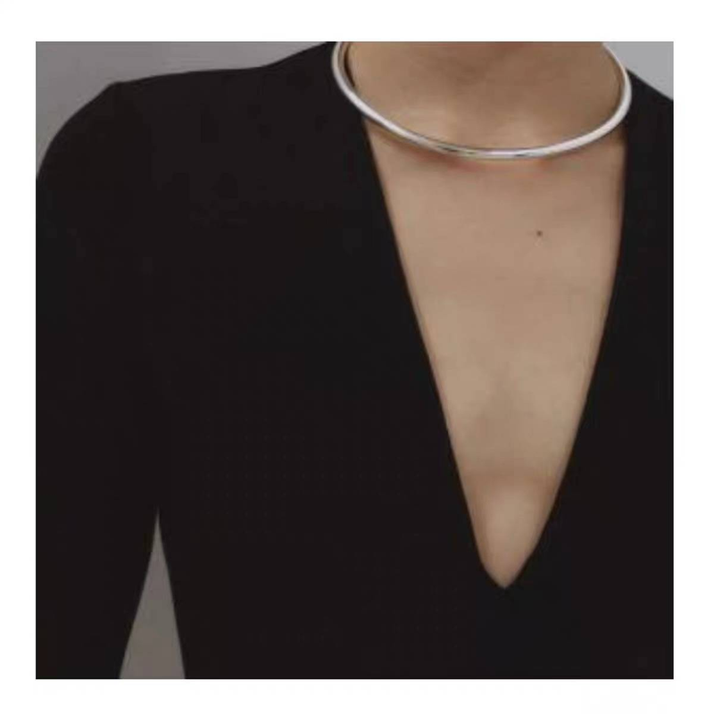 Small fashion simple design with a handsome texture of layered round ball necklace collar combination_voghion.com