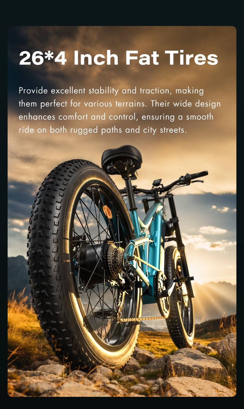 GUNAI-M2 Ebike 2000 W električno kolo z dvojnim motorjem 26x4,0 Off Road Fat Tire električna kolesa z navorom 130 NM 48 V 17,5 AH baterija_voghion.com