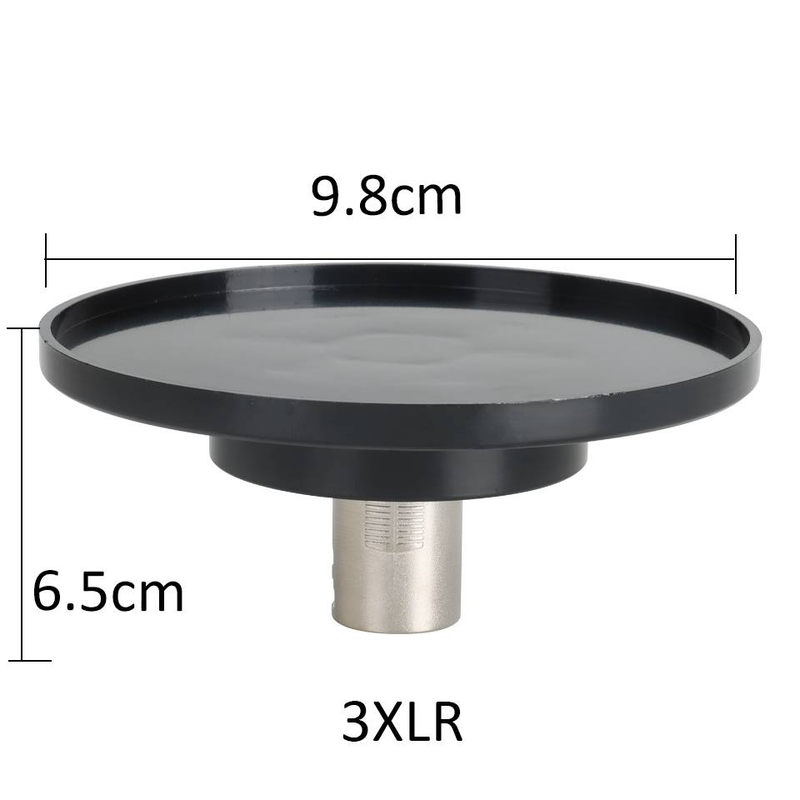 Sexmaschinen-Aufsatz, 3,8 Zoll Saugnapf-Adapter mit 3XLR-Anschluss für Sexmaschinen, Liebesmaschinen, Dildohalter, Schwarz_voghion.com