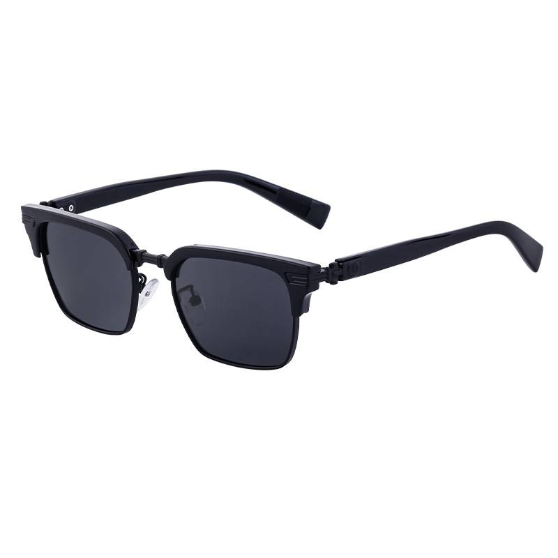 Gafas de sol polarizadas estilo retro europeo y americano con forma de cejas para conducir para hombre._voghion.com