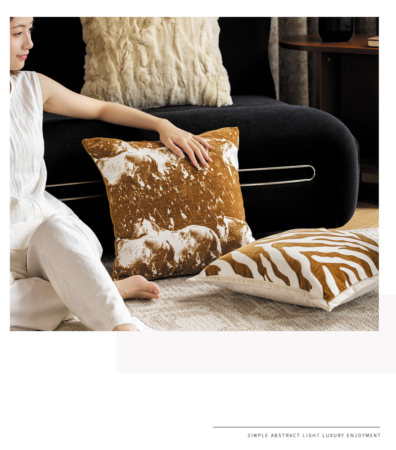Luxuriöse, moderne Kissenbezüge – minimalistische, dekorative Sofakissen für Wohnzimmer und Schlafzimmer (2er-Set, hochwertiger Samt, stilvoll und gemütlich)_voghion.com