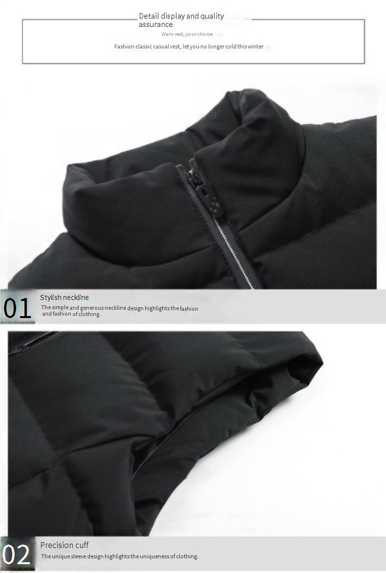 Herenvest met opstaande kraag – lichtgewicht gewatteerd mouwloos jack, slim fit met ritszakken (M-8XL) Onmisbaar als laagjeskleding voor casual en streetwear_voghion.com