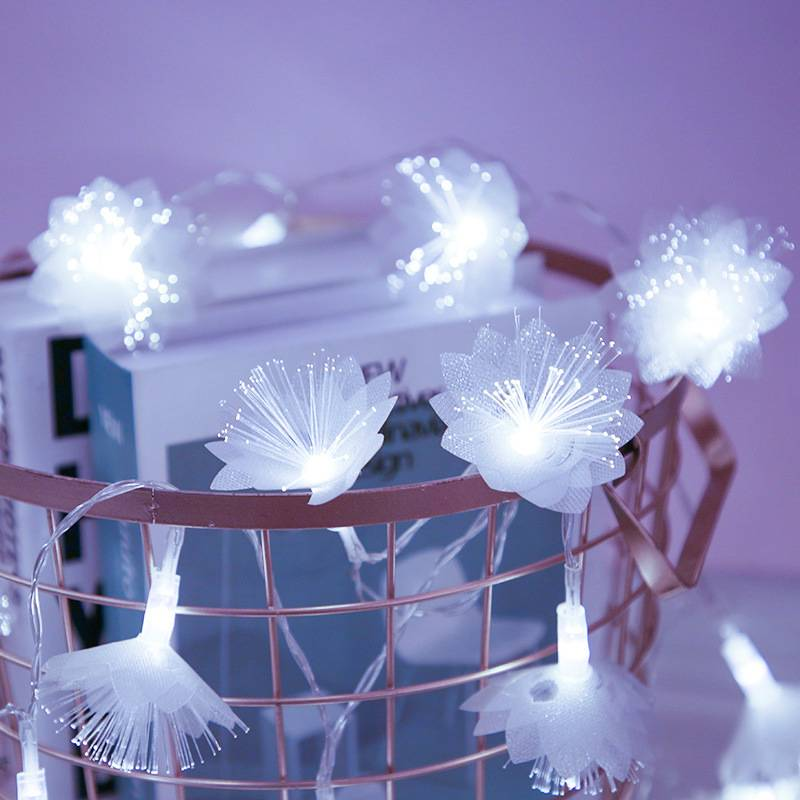 Cordão de Luzes LED em Forma de Estrela – Luzes Decorativas de 5 Pontas (3-10 m, 20 LEDs, Mudança de Cor, Fio de Cobre com Revestimento em PVC IP43, Interruptor de Alavanca)_voghion.com