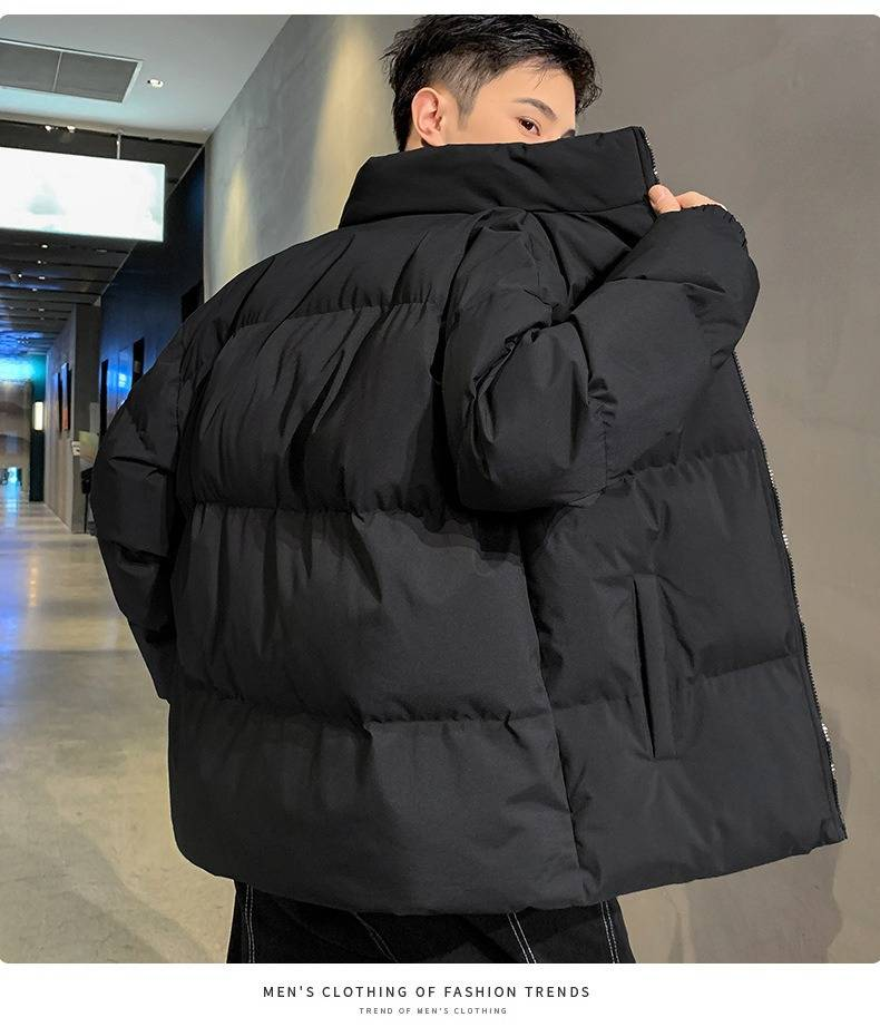 Piumino invernale unisex – Cappotto oversize imbottito in cotone (collo alto, antivento, S-8XL) per uomo e donna_voghion.com