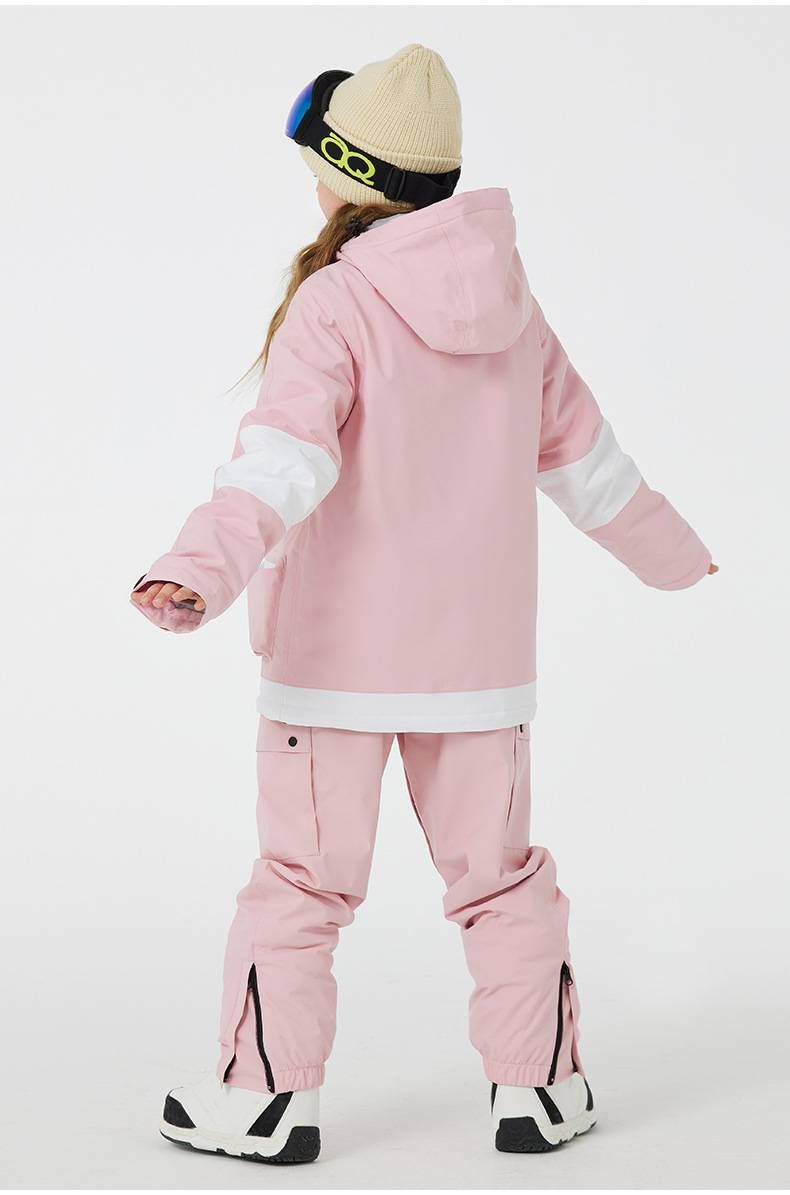 NOKO - Conjuntos de trajes de esqui infantis para meninos e meninas, à prova d'água e quentes, para atividades ao ar livre no inverno, snowboard e trajes de esqui infantis de prancha dupla_voghion.com