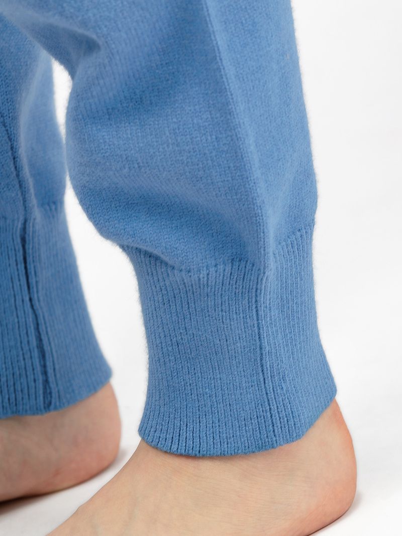 Ensemble de pantalons tricotés doux et polyvalents pour femmes, col mi-haut, pull ample décontracté, vent doux_voghion.com