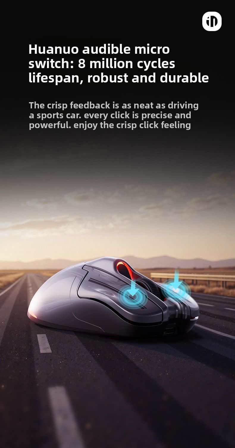【High Quality】 INPHIC Wireless Mouse Bluetooth Dual Mode Gaming Rechargeable Creative Office_voghion.com