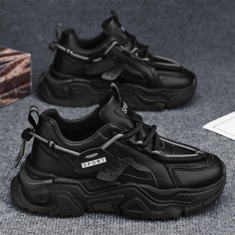 Scarpe da papà per uomo Ins Trend Aumento autunno Scarpe per uomo Sport Piccole scarpe bianche per uomo Tutte le tendenze Scarpe con suola spessa Tide_voghion.com