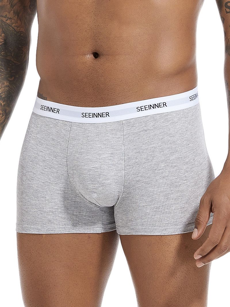 Men's Underwear Boxer Briefs Comfortable Cotton Boxer Shorts Breathable Thin Large Size_voghion.com