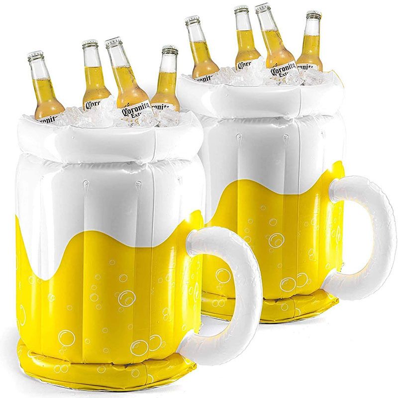 Cup Outdoor Portable Bucket Beach Pool Party Beer Cooler Ice Block Refrigerated Inflatable Supplies_voghion.com