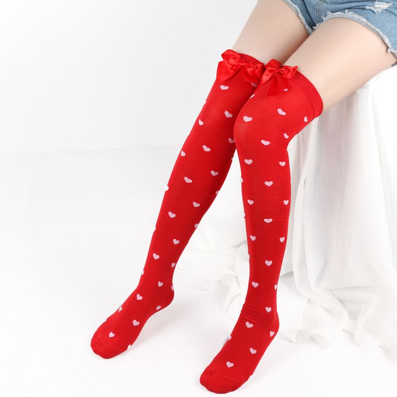 Le calze Red Lips Love per San Valentino saranno calze sopra il ginocchio e graziose calze con fiocco_voghion.com