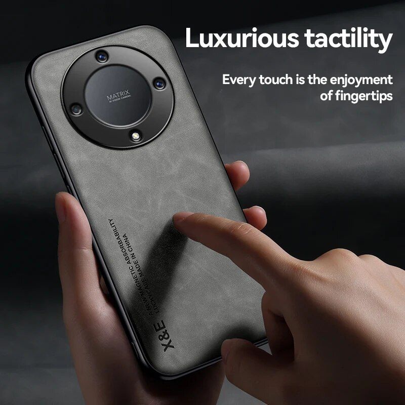 Custodia magnetica in pelle di pecora Magic Lite 4 5 X8A X9A X8 X9 Capa per Honor 90 80 70 60 50 Pro Cover per telefono in pelle opaca_voghion.com