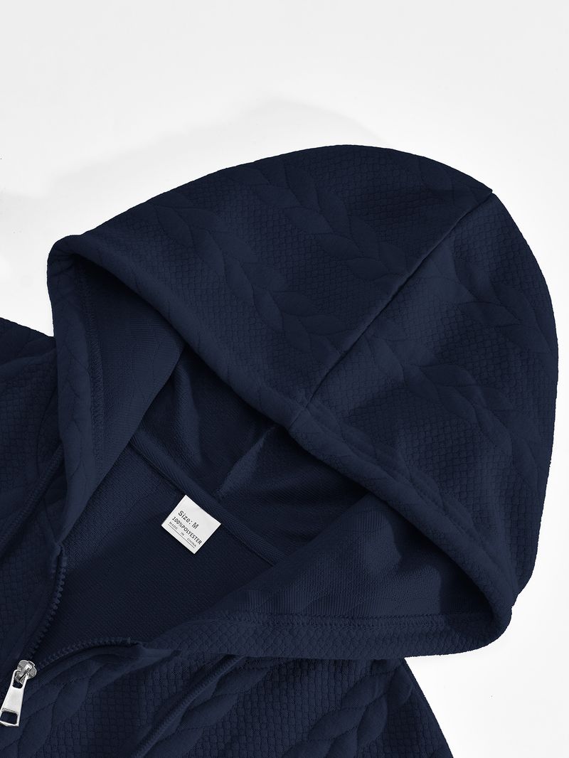 Kleidung Herren Sweatshirt Große Größe Jacquard Casual Top Verdickt Neue Hoodie_voghion.com